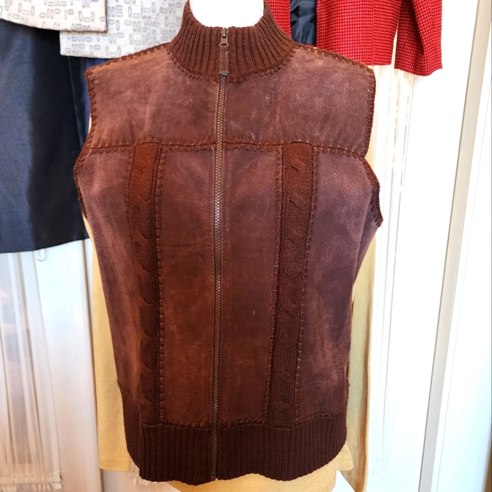 Suede vest